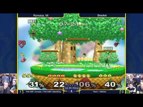 TBH4 - P4K EMP | Armada & P4K EMP | Mew2King Vs. Plank & MilkMan - SSBM Doubles - Melee