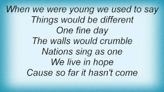 Marillion - One Fine Day Lyrics