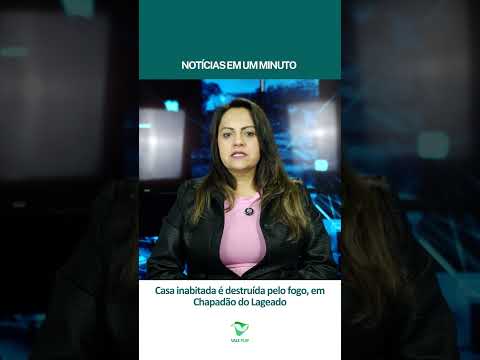 Casa inabitada é destruída pelo fogo, em Chapadão do Lageado (29/07/25)