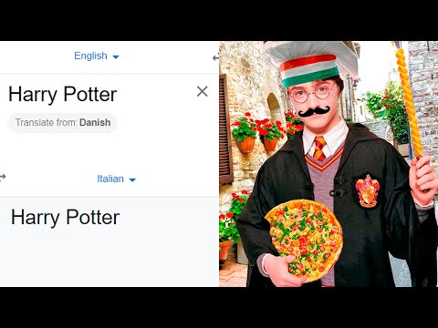 Harry Potter in different languages meme