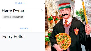 Harry Potter in different languages meme