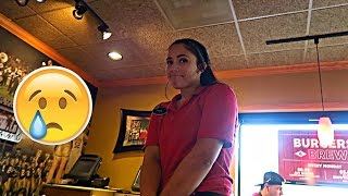 TIPPING WAITRESS $100!! | She wanted to cry :(