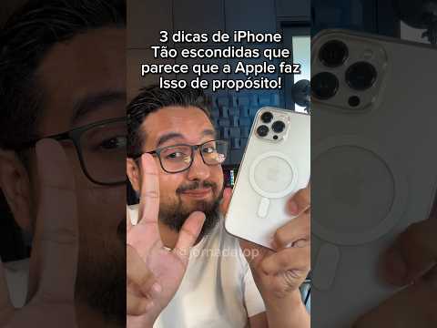 3 dicas escondidas no iPhone #iphone #dicas #celular #truques #tecnologia