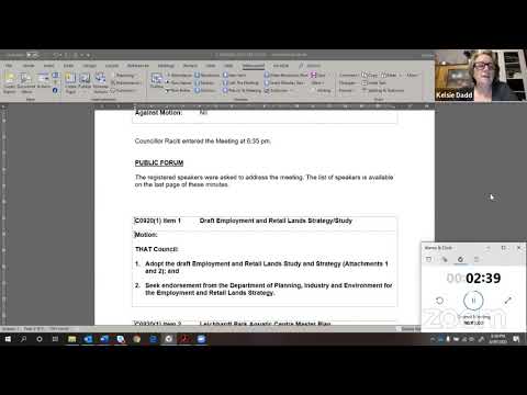 Inner West Ordinary Council Meeting Webcast - 8 September 2020