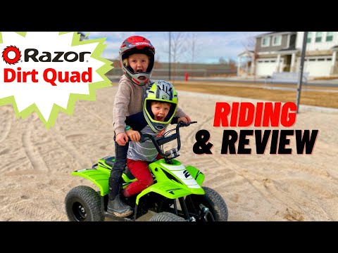 Razor Dirt Quad review and riding demonstration