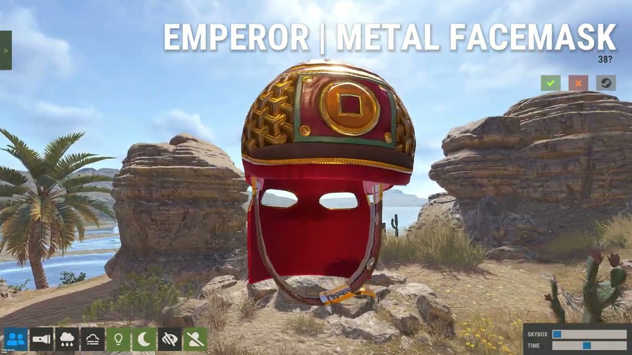 Rust Emperor - Metal Facemask Skin (No Glow)