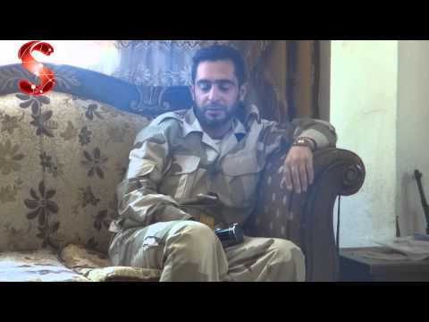 جلسة ثورية مع مجموعة من عناصر الجيش الحر بحضور الدكتور عبد المنعم زين الدين و الشيخ حسن الدغيم و الناشط طارق شيخو في جبل التركمان في ريف اللاذقية