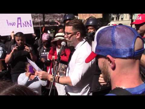Gavin McInnes Rocks it, at The Free Speech Rally in Berkeley