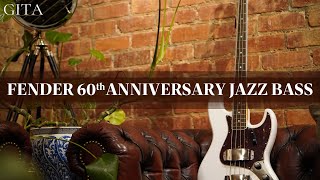 Video thumbnail for Fender 60th Anniversary Jazz Bass in Artic Pearl - Guitars In The Attic by Guitars In The Attic