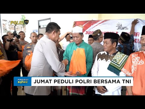 KAPOLRES METRO JAKARTA BARAT DAN DANDIM 0503 TEBAR KEPEDULIAN LEWAT JUMAT PEDULI