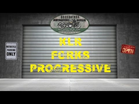 KLR 650 - FORK REBUILD - PROGRESSIVE SPRINGS