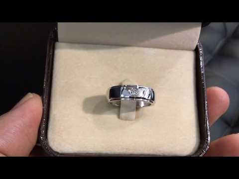 The Best  Engagement Ring 0.12 ct Mans Weddings band Diamond 18K White Gold  Rings Size 4-10  IF-VVS