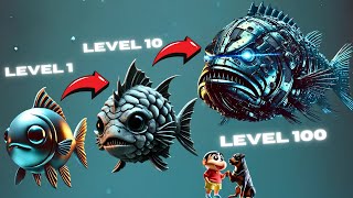 SHINCHAN Upgrading a SMALL FISH INTO A IRON FISH with CHOP