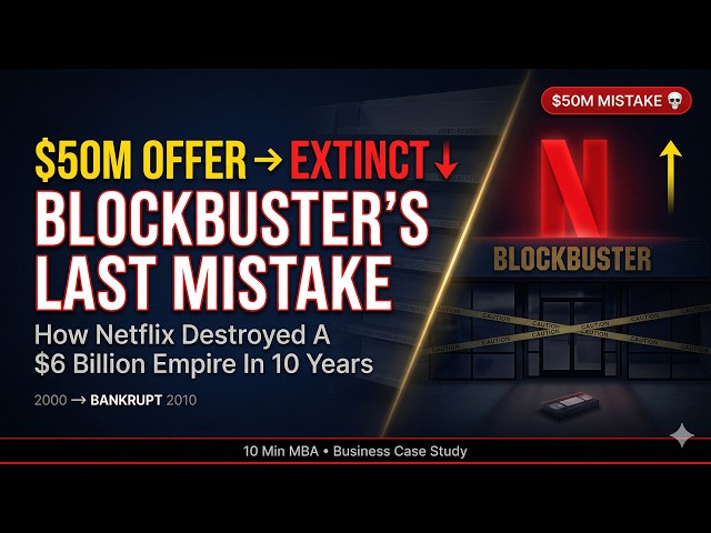 How Netflix Destroyed Blockbuster — The Biggest Business Mistake Ever