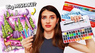 I Colored With the MOST INTIMIDATING Coloring Supplies... (Big Mistake?)