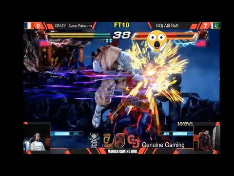 Tekken 7 GG|Atif Butt| Epic|Comeback vs Crazy|Super Akuma !