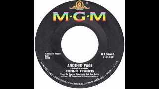 Connie Francis – “Another Page” (MGM) 1967