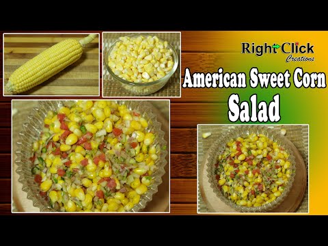 american sweet corn salad | corn salad recipe | how to make sweet corn salad | american corn recipe