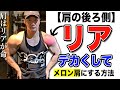 【リアデルト】をデカくしてメロン肩にする方法を解説します