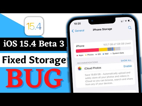 iOS 15.4 Beta 3 - 🧑🏻‍🔧Fixed Storage Bug 🐛