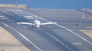 THRILLING Madeira Take offs at Runway 23