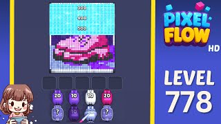 Pixel Flow Level 778 Solution Walkthrough