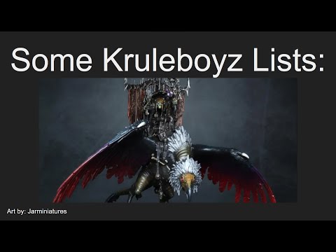Some Kruleboyz Lists: Orkober 2023