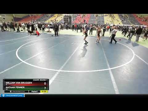 92 Lbs Champ. Round 1 - Nathan Fenner, PA Vs William Van Bruggen, IA 0335