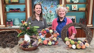 How to Make Pine Cone Zinnias