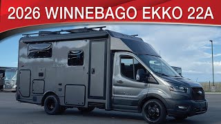 A preview image of the linked video showcasing 2026 Winnebago EKKO 22A