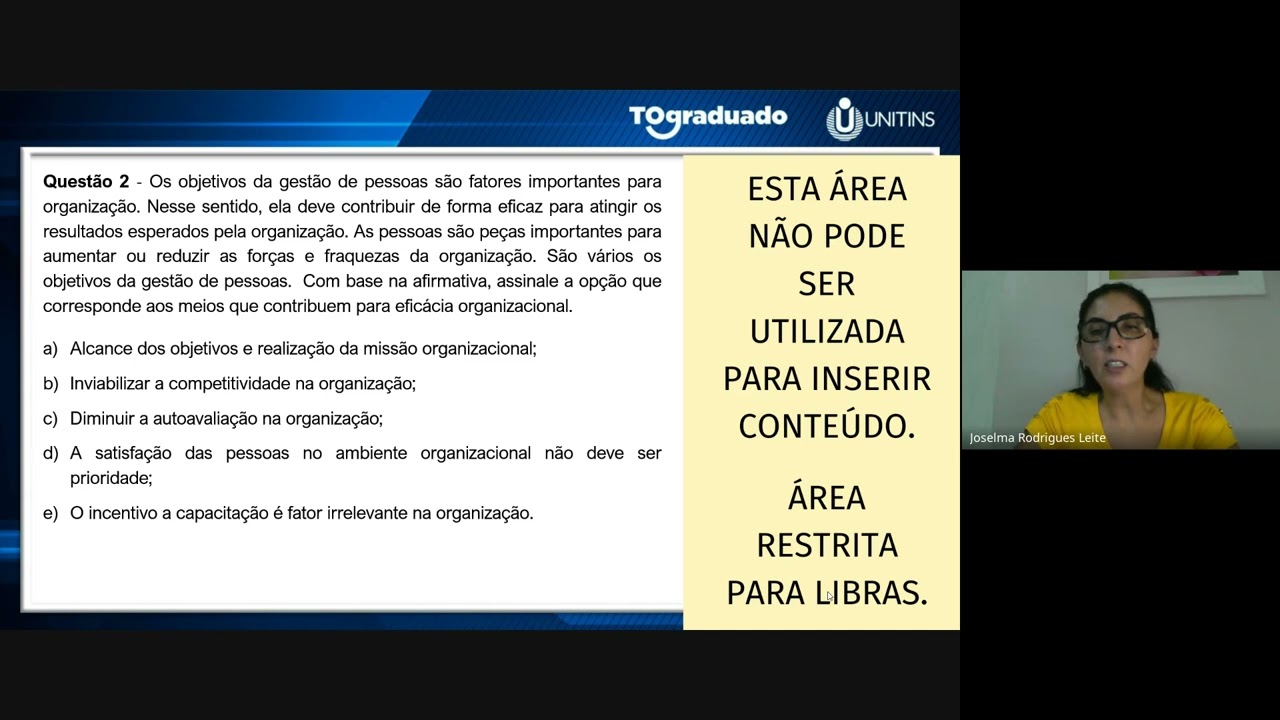 Aula de Revisão   Gestão de Pessoas – 2024 09 25