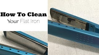 How to Clean a Flat Iron or Hair Tools Without Alcohol | Remove Burnt Residue from Your Iron