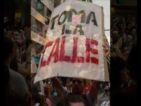 Acampada Valencia 15M Venim del nord venim del sud (Lluis Llach - 1978)