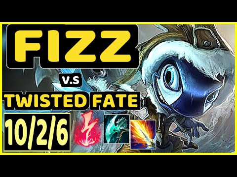 FIZZ vs TWISTED FATE - 10/2/6 KDA MID GAMEPLAY - EUW Ranked GRANDMASTER