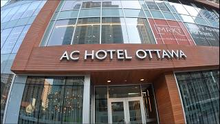 AC Hotel Ottawa Downtown Room Tour Restaurant Food Hotel Tour