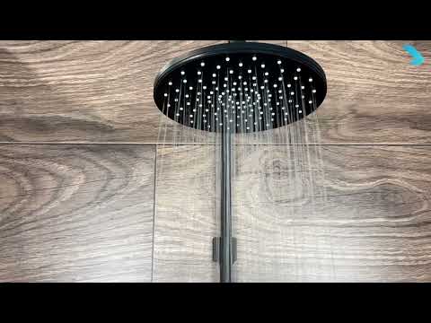 kielle Minor - Pălărie de duș 230, negru mat 20121004