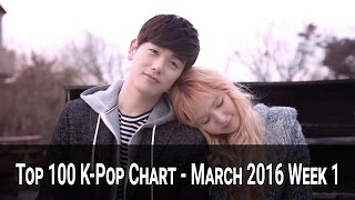TOP 100 KPOP SONGS CHART - MARCH 2016 WEEK 1