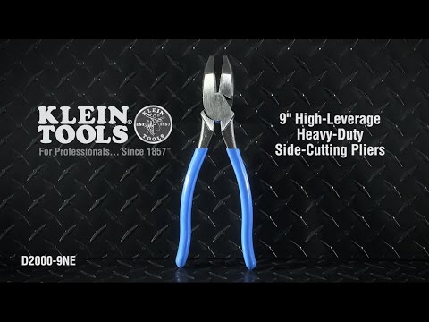 9(229 MM) High-Leverage Side-Cutting Pliers - Heavy-Duty Cutting