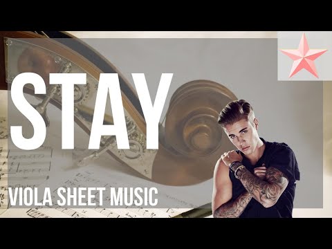 SUPER EASY Viola Sheet Music: How to play Stay by The Kid LAROI ft Justin Bieber