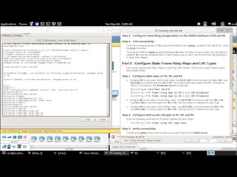 4.2.1.4 Packet Tracer Configuring Static Frame Relay Maps