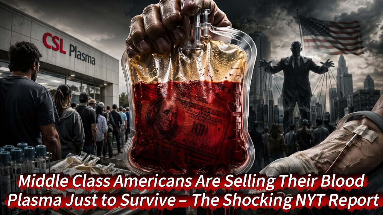 Middle Class Americans Are Selling Their Blood Plasma Just to Survive – The Shocking NYT Report.