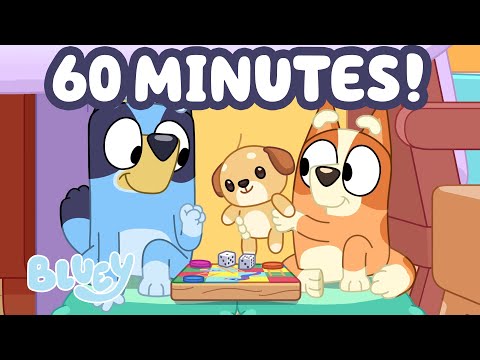 🔴LIVE: 1 HOUR of Bluey Family Fun Time 😊 🌟 | Life Lessons, Games, and More | Bluey