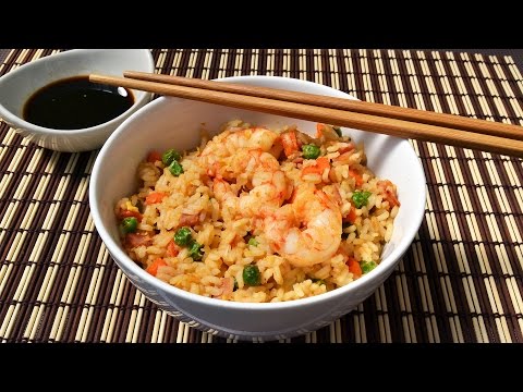 Chinese Special Fried Rice - King Prawn, Ham & Egg Fried Rice Recipe