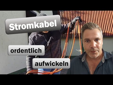 Nie wieder Kabelsalat mit diesem Trick! - Stromkabel ordentlich wickeln