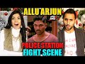 NAA PERU SURYA NAA ILLU Police Station Fight Scene REACTION!! | Allu Arjun | Magic Flicks