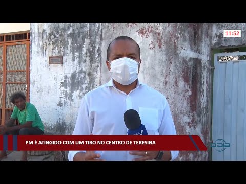 PM é atingido com um tiro no Centro de Teresina 04 11 2021