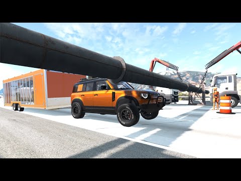 Cars VS Low Pipes #2 - BeamNG DRIVE