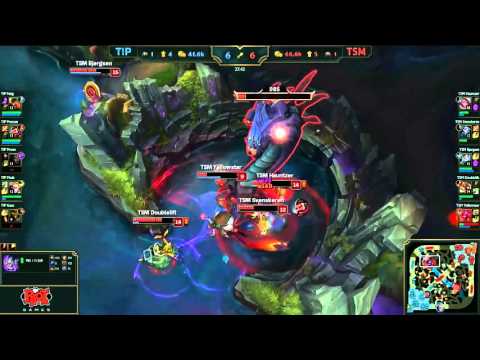 TIP vs TSM Highlights . NA LCS W5D1 2016 Spring  . Team Impulse vs Team Solomid Week 5 Day 1