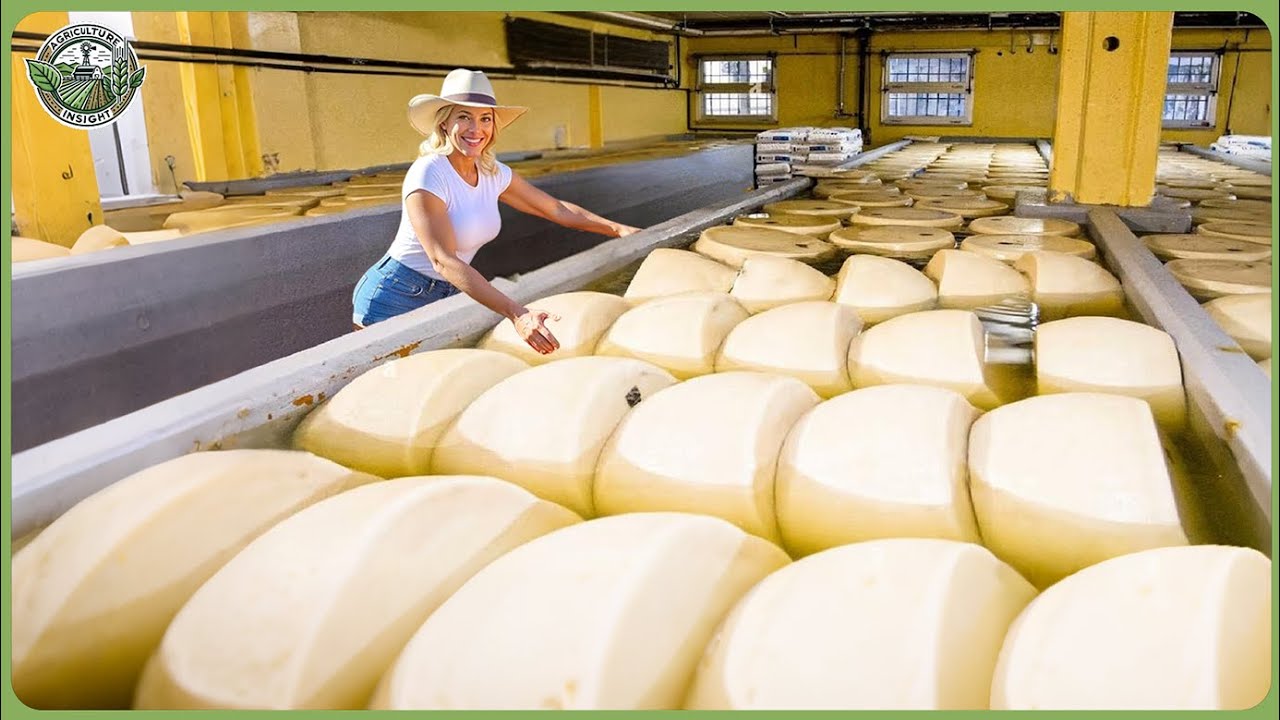 How Cheese Is Made – Insane Millions Tons of Cheddar Cheeses Processing In Factory