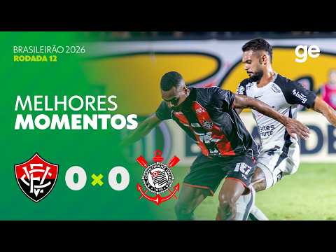 Gols e lances de Vitória x Corinthians